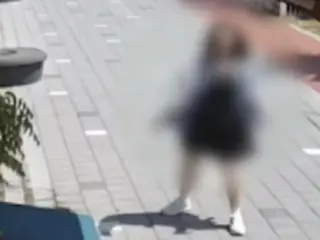 "He stabbed a knife into a roadside tree..." The perpetrator with the weapon was a serving police officer (Korea)