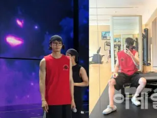 ASTRO's Cha EUN WOO's sleeveless look highlights his muscular body and is a hot topic
