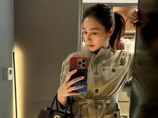 Lee Min Jeong, in a down jacket during outdoor shoot at 43 degrees Celsius... "All I got was a tired face"