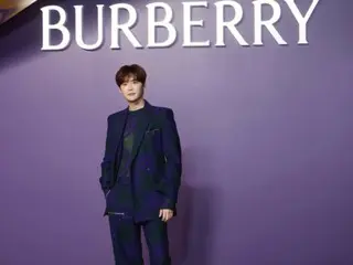 Lee Jung-seok's slender figure attracts attention... Attends Burberry event