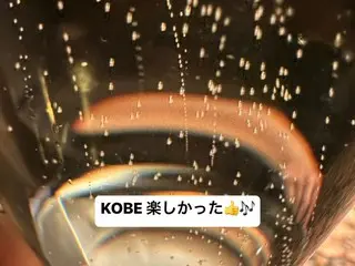 “TVXQ” Changmin toasts with champagne after the fan club event in Kobe… “KOBE was fun”