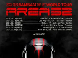 "GOT7" BamBam releases 2024 world tour schedule in 6 American cities...Additional locations will be announced in the future