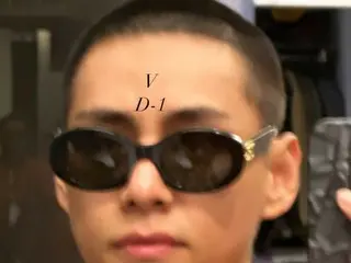 “Enlisted D-1” “BTS” V reveals his shaved head… “Shaved head and sunglasses… it was romantic”
