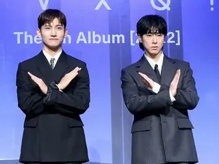 [Photo] "TVXQ" Yunho and Changmin hold a press conference to commemorate the release of their 20th anniversary album "20&2"