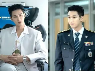 Actor Ahn BoHyun makes a comeback as a good-looking police officer who is the heir of a chaebol in Disney+'s "Zeibatsu X Detective"... "Which police station does he work at?"