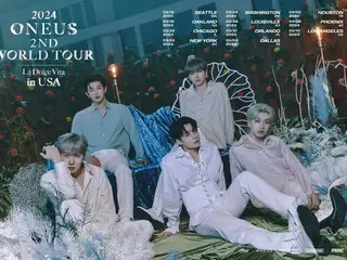 "ONEUS" releases poster for their second world tour in the United States...starting in March