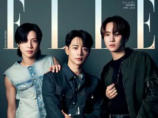 "SHINee" appears on the cover of "Elle Japon" April issue special edition
