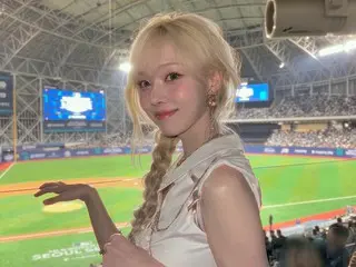 "aespa" Winter's doll-like beauty... After her performance at the MLB opening game