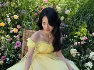 Actor Lim Jiyeong dressed like a Disney princess