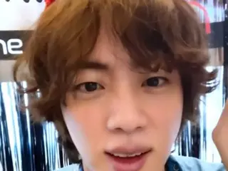 "BTS" JIN greets in adorable pajamas and flower headband... "We'll see you soon!" (video included)