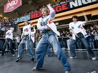 "RIIZE" appears at Dodgers Stadium! ... livening up the "Korean Cultural Heritage Night" (video included)