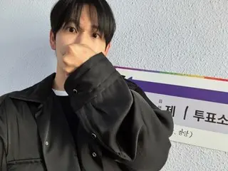 Lim Siwan, aware of political controversy... voted wearing black clothes