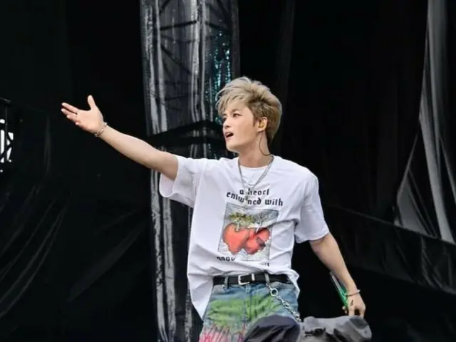 Jaejung becomes one with the audience... "A lucky festival that makes it rain only on me"