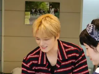 Jaejung has a great time with his puppies... His smile is lovely
