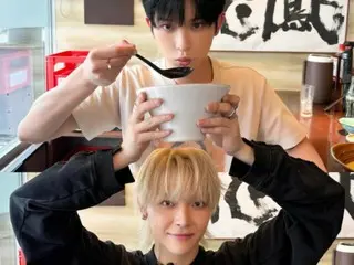 "&TEAM" Nicholas and Harua are cute eating ramen... "A memory of Sapporo"