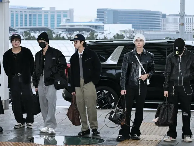 [Airport Photos] Stray Kids departs for Hong Kong to attend MAMA