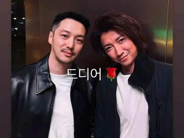 Actor Byun YoHan releases photo of himself with Tatsuya Fujiwara... "Finally"